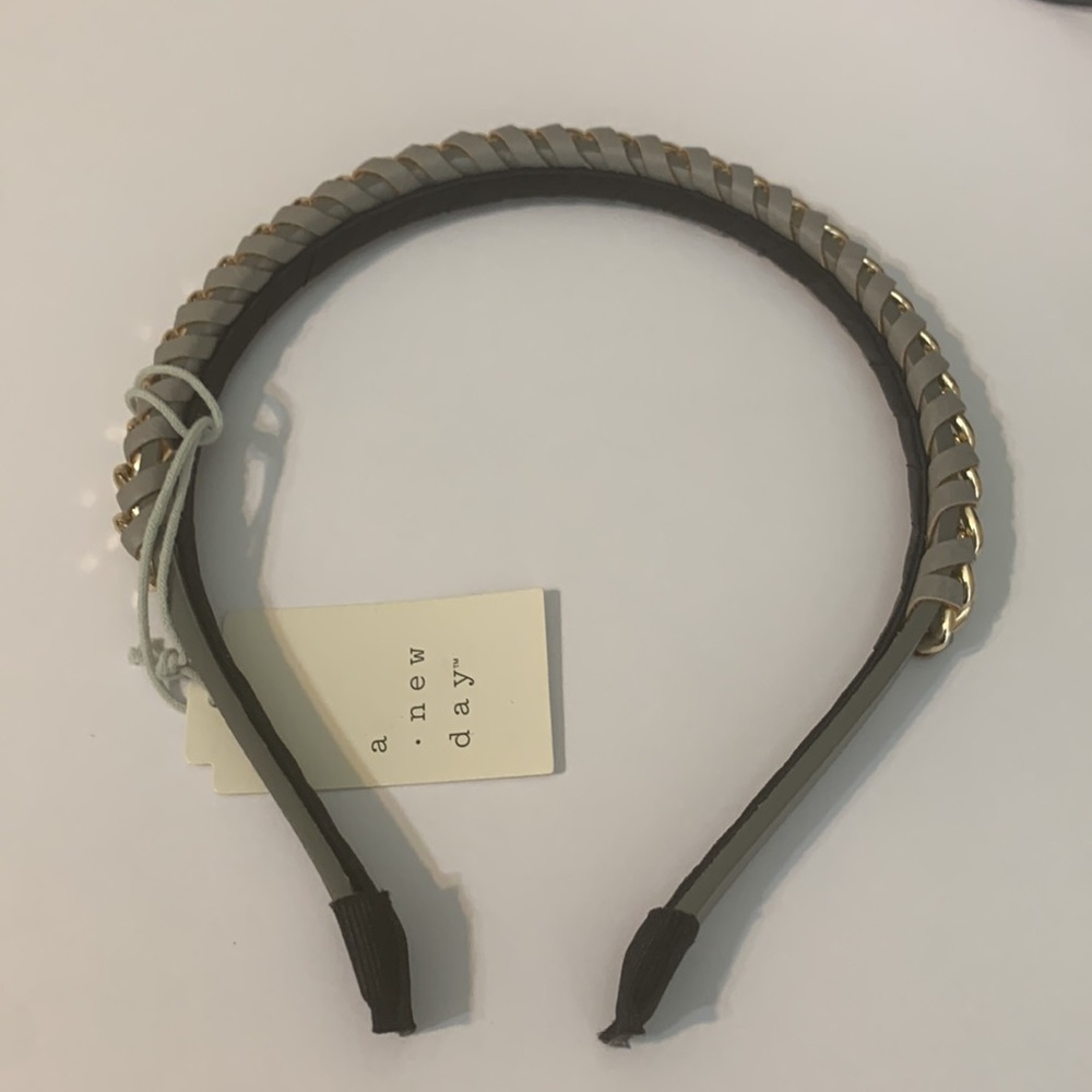 Target Grey and Gold Link Headband